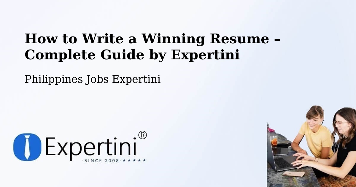 Resume Writing Guide for Job Seekers – Guihing Proper - Guihing Proper, Philippines Jobs Expertini